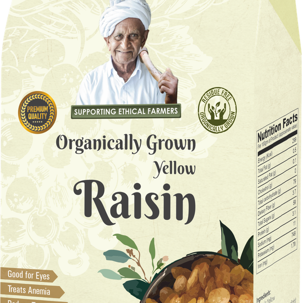 Sidha Kisan Se Organic Raisin Yellow 400gm